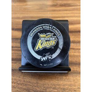 BRANDON WHEAT KINGS WHL OFFICIAL GAME PUCK  Canada